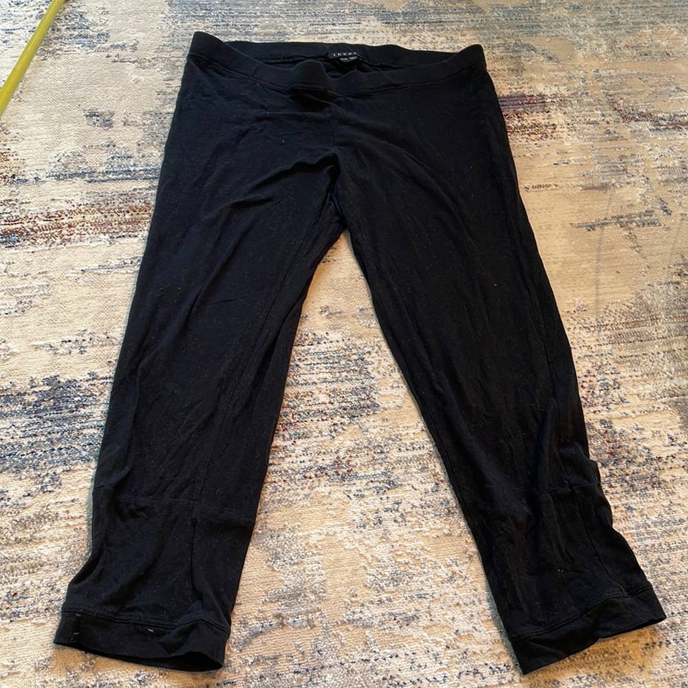 Theory black stretch leggings comfy